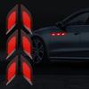 6pcs Reflective Stickers for Collision Protection in Cars & Motorcycles