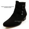 Autumn Men's Plus Size Pointed Toe Leather Ankle Boots - British Style Formal Casual High Top Shoes