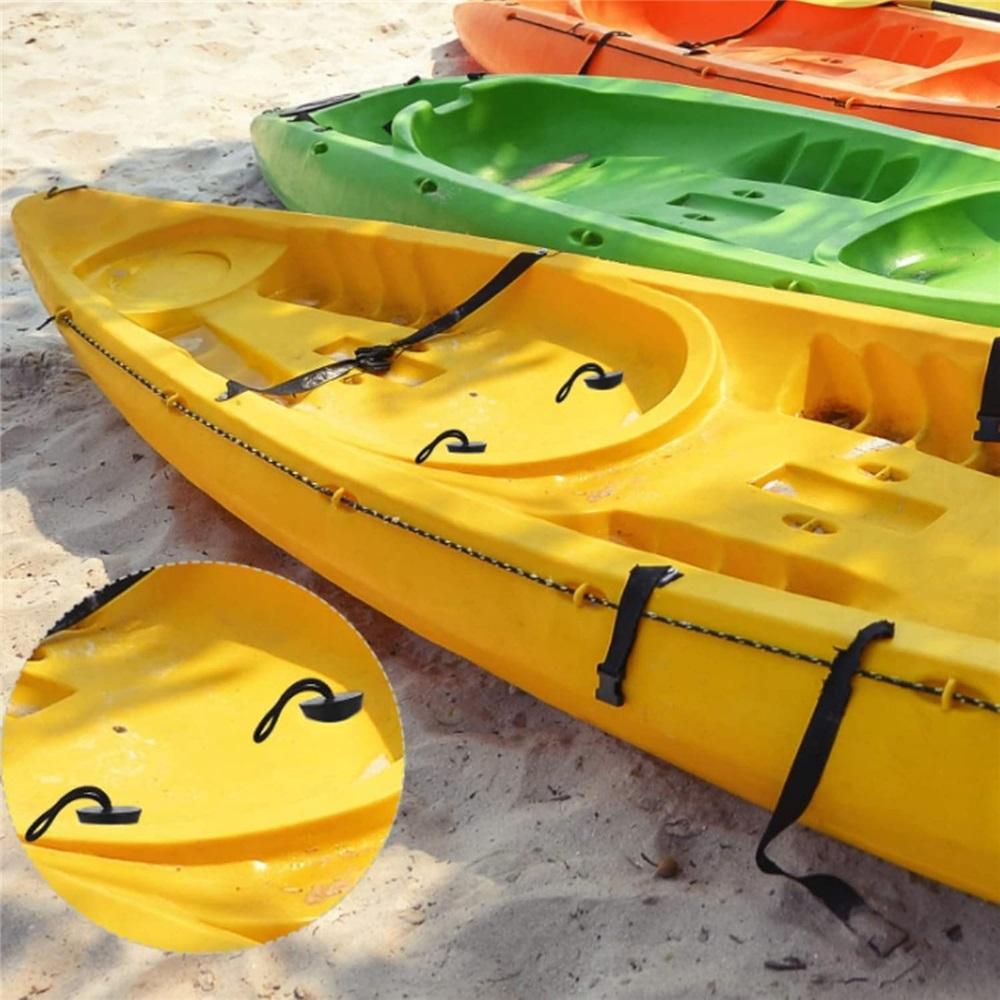 Набор из 8 шт. универсальных силиконовых пробок для сливных отверстий каяка – Заглушки для дренажных отверстий с ремешком, Аксессуары для каяка (Верхний диаметр 4 см)