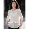 Базовый женский вязаный свитер с длинным рукавом Basic House
