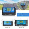 Solar Controller 10A 20A 30A PWM Battery Charger LCD Display Dual USB 5V Output 12V/24V 50A 60A Solar Regulator LCD Display