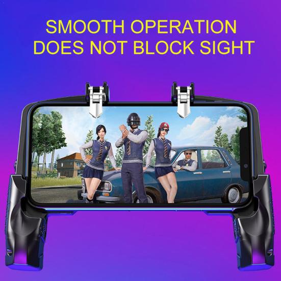 Four Finger Linkage Mobile Phone Game Controller Button Handle Joystick for PUGB