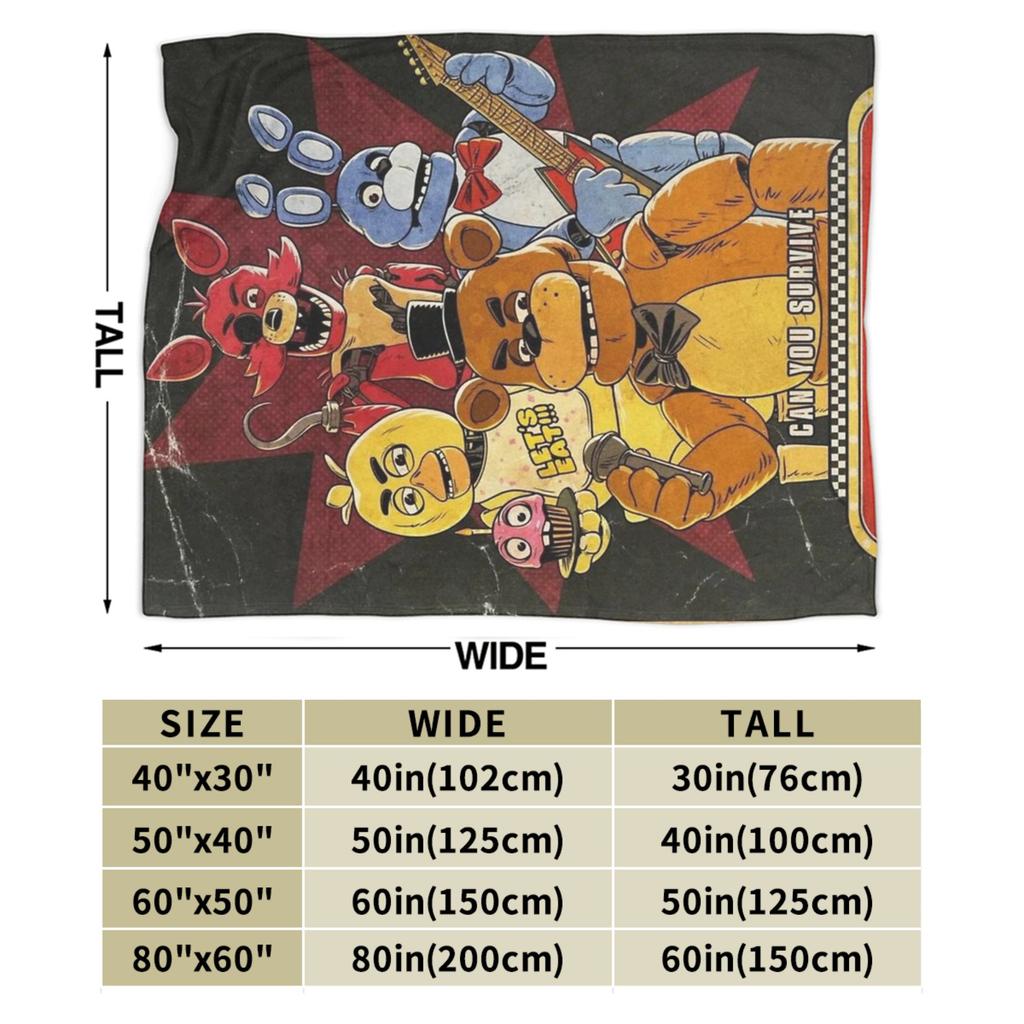 FNAF Аксессуары At Freddys Одеяло Супермягкое Уютное Кино Плед для Дивана 50x60 Дюймов Разные Размеры Покрывало
