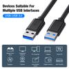Высококачественный USB-удлинитель 0,5/5 м, кабель для передачи данных 3.0 для ноутбука, телевизора, SSD, USB 3.0, штекер-штекер, разъем для компьютера, камеры, принтера