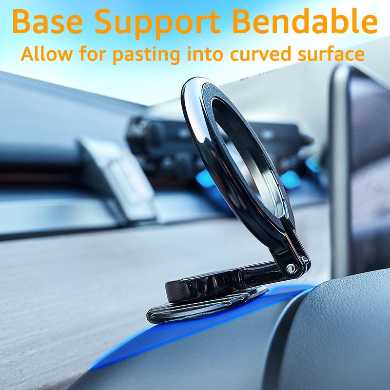 Metal Magnetic Car Mount For iPhone 16 17 Pro Max Mini Universal Car Phone Holder Mobile Cellphone Stand Compatible with MagSafe
