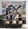 Ретро Авиационный Постер Гобелен Supermarine Spitfire B-29 P51 Истребитель Настенный Декор для Спальни Общежития Инди