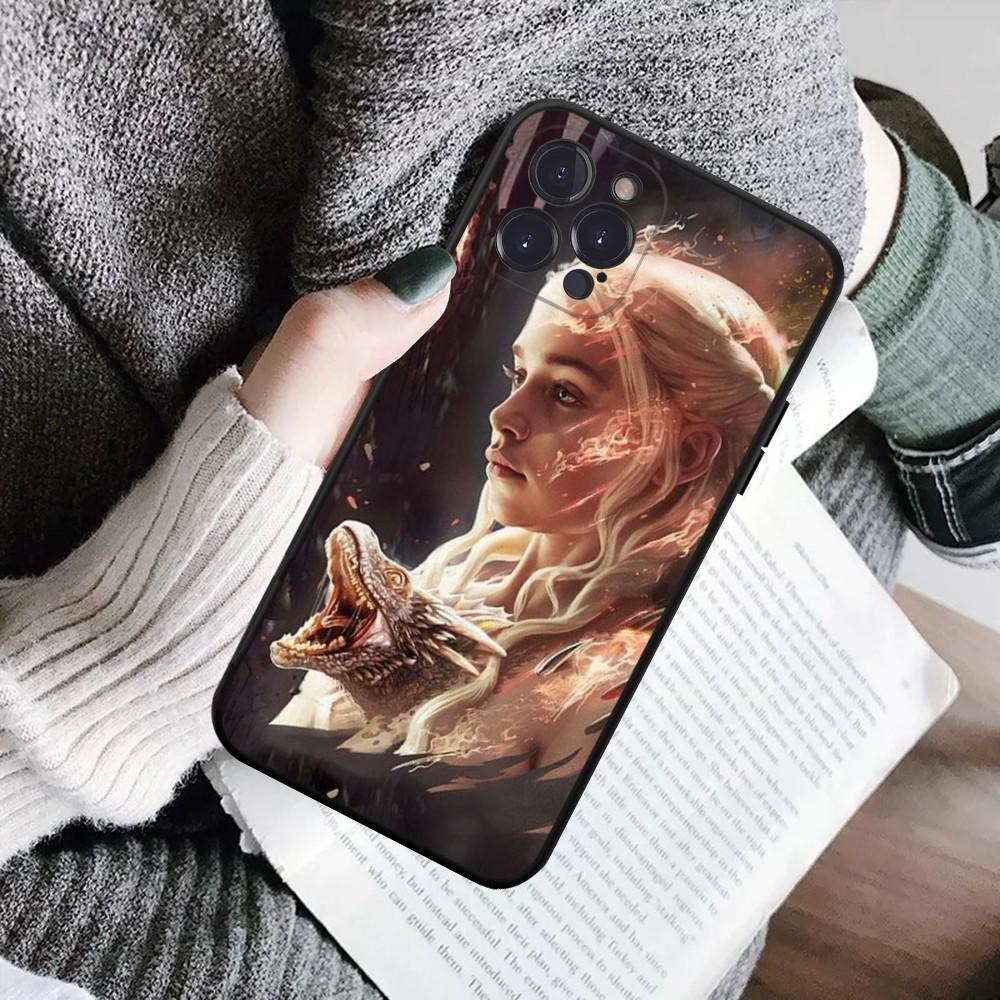 Dragon Mother Thrones Phone Case For IPhone 16 15 8 7 6 6S Plus X SE XR XS 14 11 12 13 Mini Pro Max Mobile Case