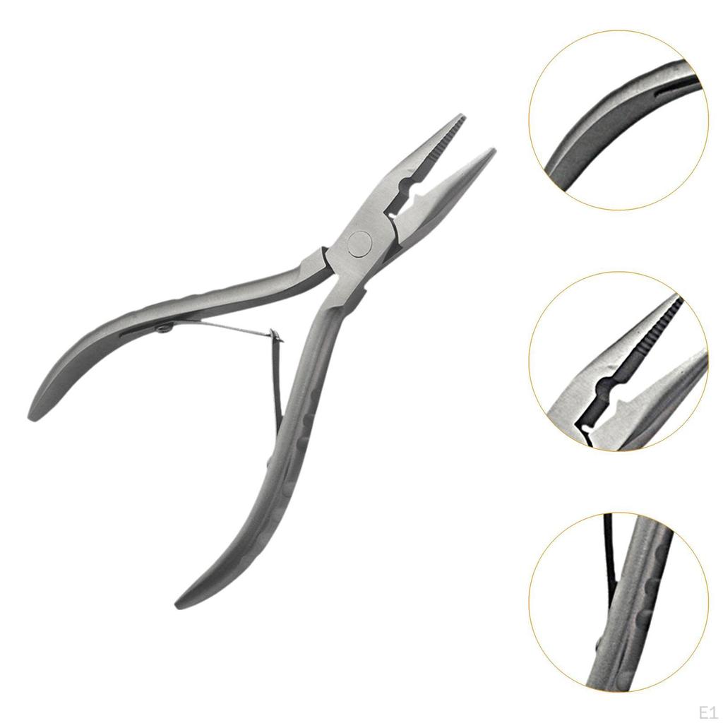 Щипцы для наращивания волос, инструмент для бисероплетения, стабильный, легкий, с одним отверстием, для нано