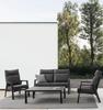 Stolik Kawowy Ogrodowy 120X70Cm Bolzano Kanva Aluminum  Antracyt