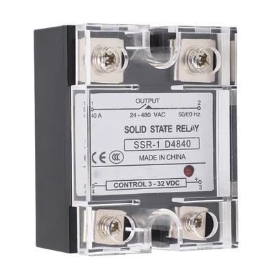 Высокомощное твердотельное реле SSR-1 D4840 DC на AC 24-480VAC Напряжение нагрузки 40A SSR 40A Твердотельное реле Промышленные системы