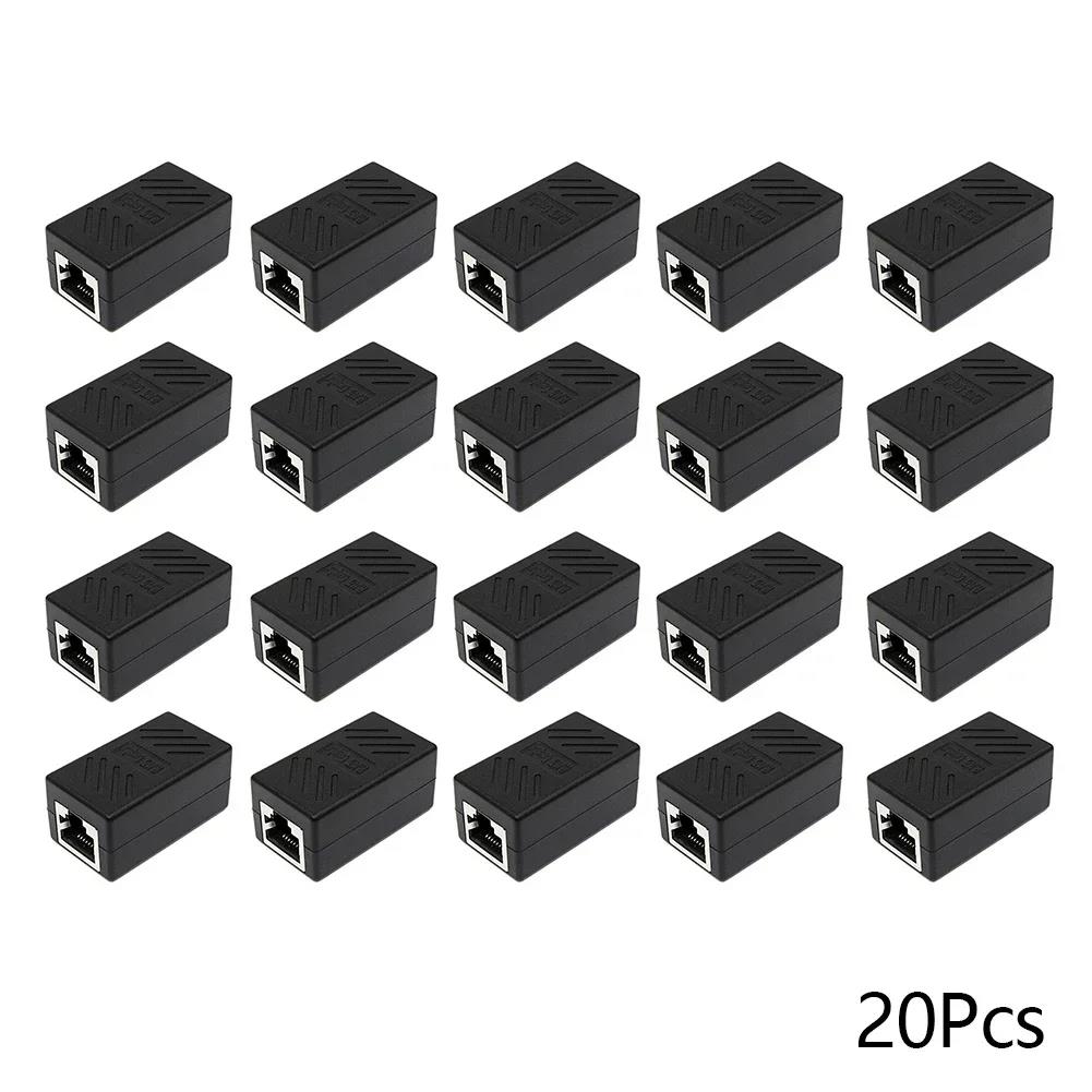 1/5/10/20pcs RJ45 Coupler Ethernet Cable Coupler LAN Connector Cat7 Cat6 Cat5e Ethernet Cable Extender Adapter Female To Female