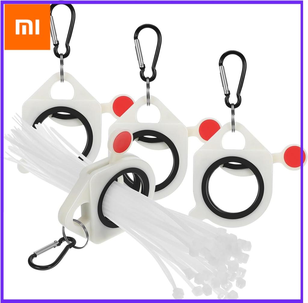 Xiaomi Square / Round Cable Tie Organizer Fluorescent Cable Tie Organizer Portable Storage Cable Tie Holder Cable Tie Storage Tool