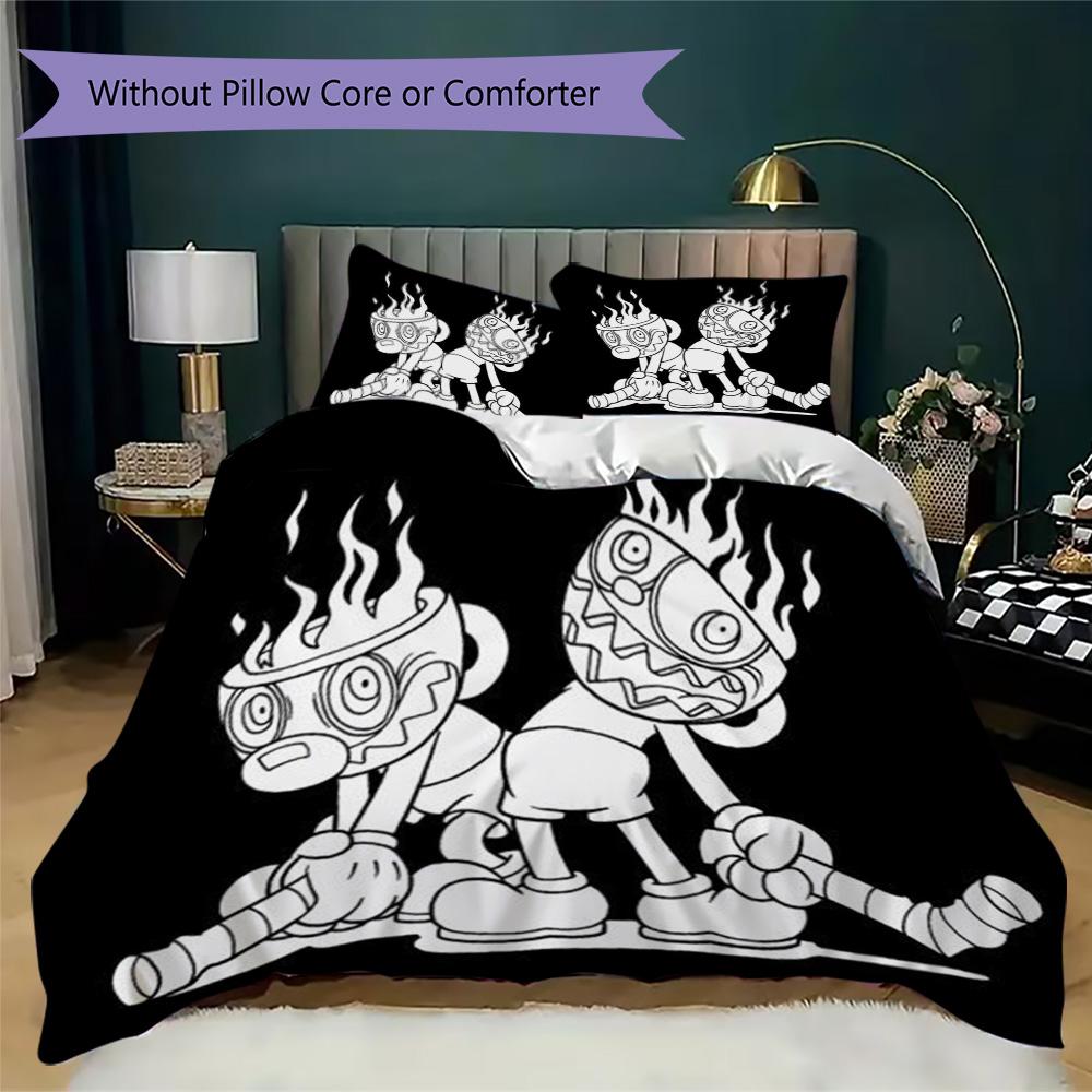 KNDCKDUT Pattern Bedding,Quilt Set Quilt Cover Pillowcase Home Birthday Gift (1*duvet cover+2*pillowcase,without core)ZSJT0917059