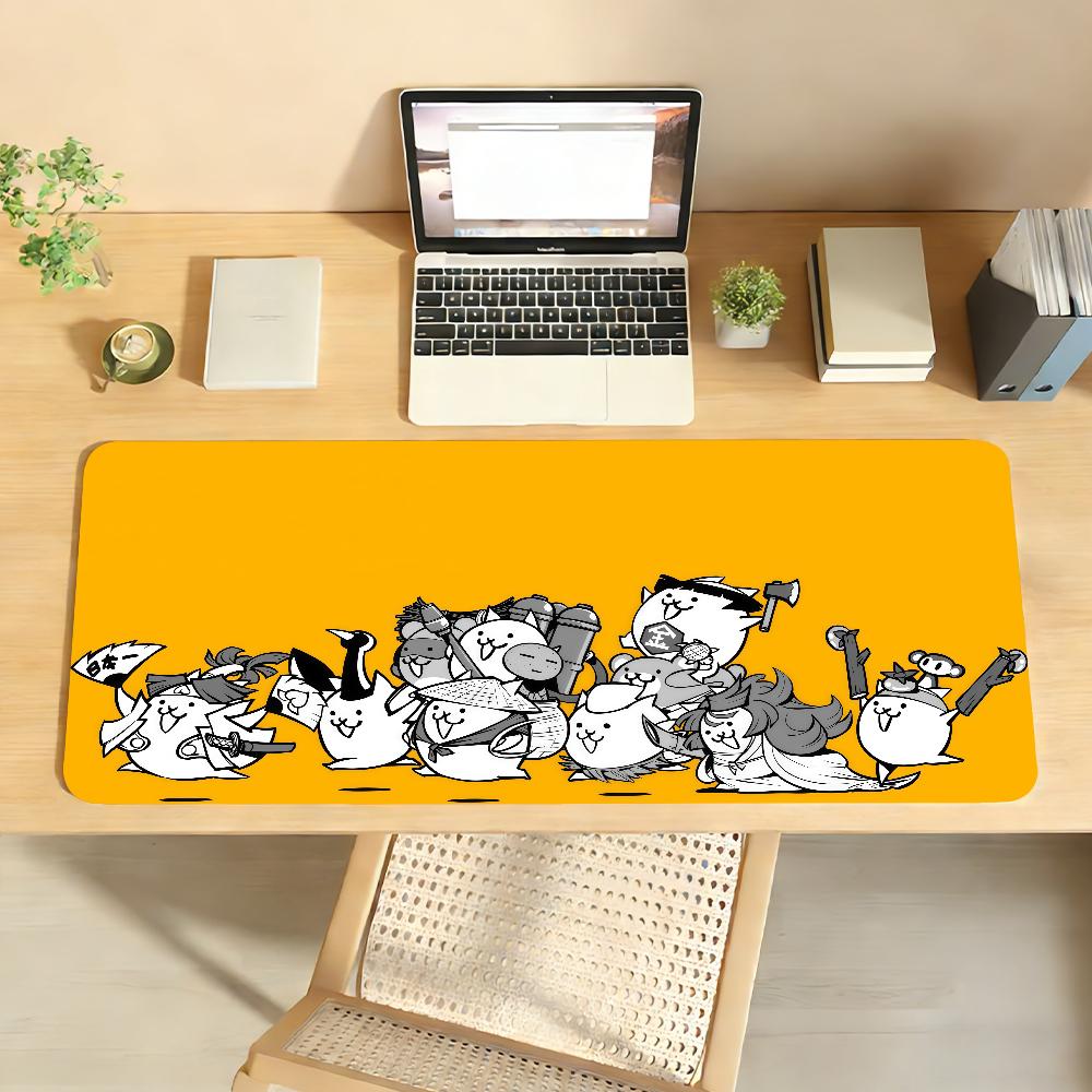 Коврик для мыши BBattleS CCats Нескользящий Запирающий край DeskMat Аксессуары для ПК и ноутбуков Резиновый Офисный Клавиатура Большой Игровой XXL Ковер