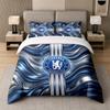 3Pcs Bedding SetChelsea FC Soft Bed Sheet and Two Pillowcases Home Bedroom Decor