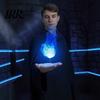 Realistic Fireball Accessory Floating Prop, LED Glowing Flame Halloween Handheld Prop for Cosplay, Lighted Decor Battery Powered Stage Light