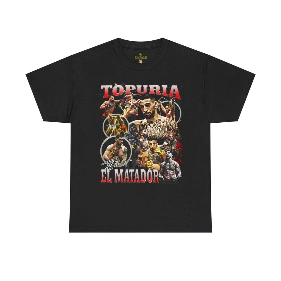 НОВЫЙ! Футболка с принтом Ilia Topuria El Matador Bull Fight, Лучший подарок для фанатов 2025