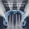 Portable Neck Fan Hands Free Bladeless Fan Battery Powered Wearable Personal Fan Bladeless Rechargeable Headphone Design USB Pow