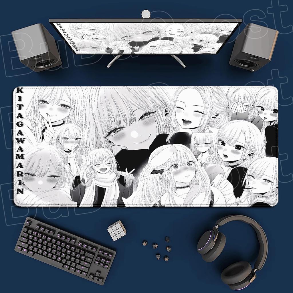 Speed Pc Аксессуары Большой Мой Хитрый План Мышь Коврик для стола Марин Китагава Ковер 900x400мм HD печать Резиновый Игровой Ковер