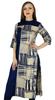 Women Turtle Neck Kurta 3 4 Sleeve Kurti Formal Cotton Tunic Blouse