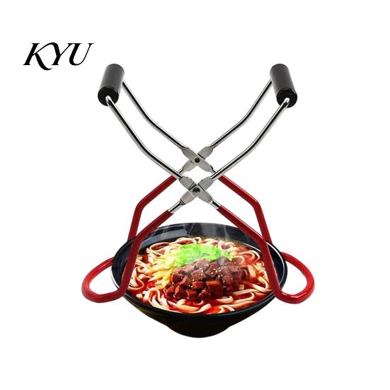 Kitchen Accessory for Hot Dishes Stainless Steel Canning Tongs, Multipurpose Jar Lifter Plate Bowl Ergonomic Tongs Gripper, Non Slip Heat Resistant