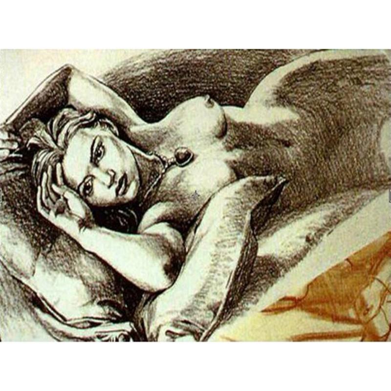 5D Diy алмазная живопись портрет сексуальная женщина полная круглая алмазная вышивка крестиком узоры телесного искусства рукоделие Декор