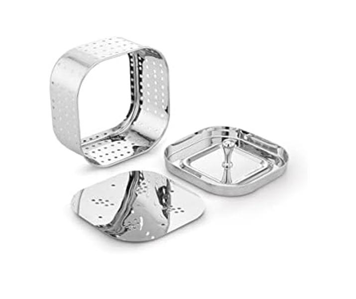 TreegoArt Stainless Steel Paneer Cheese Mould Maker Press, Square Shaped Kitchen Tools - 300 Ml Paneer Mould