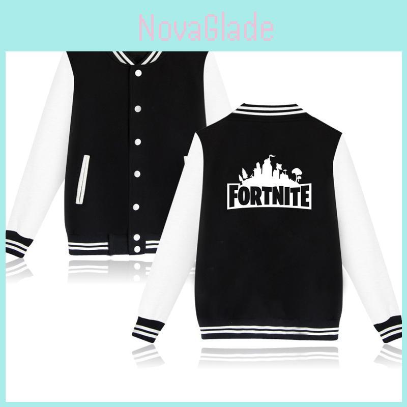 Plus Menwomen Autumn Size Buttons Sweatshirt Fortnite Fashion Jackets Baseball