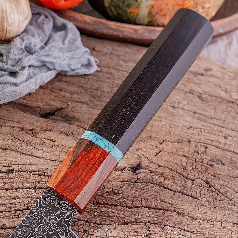 8 Inch Chef Knife 67 Layers Damascus 10Cr15MoV Steel Blade Sharp Cleaver Slicing Japanese Kitchen Knife Ebony & Rosewood Handle
