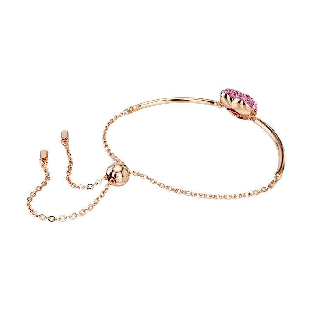 Swarovski Браслет-подвеска Idyllia Heart Crystal для женщин, розовое золото 5683581