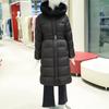 Olive De Olive Women's Foxfur Hood Belted Duvet Down Puffer Jacket YP5WH001
