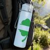 1PC Simple Green Shamrock Clover Leaf 750ml Color Plastic Sports Water Bottle Leakproof Flip Straw Lid Suitable for Sports Office Home Use