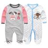 2 шт. детская одежда, комбинезон для новорожденных, одежда для малышей с длинными рукавами