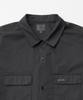 LE TIGRE Open Collar Overdyed Shirt (Almost Black)