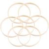 Dream Catcher Ring Round Bamboo Hoop For DIY Crafts Making Dreamcatcher Materials Gifts Decoration,Macrame Wall Hanging
