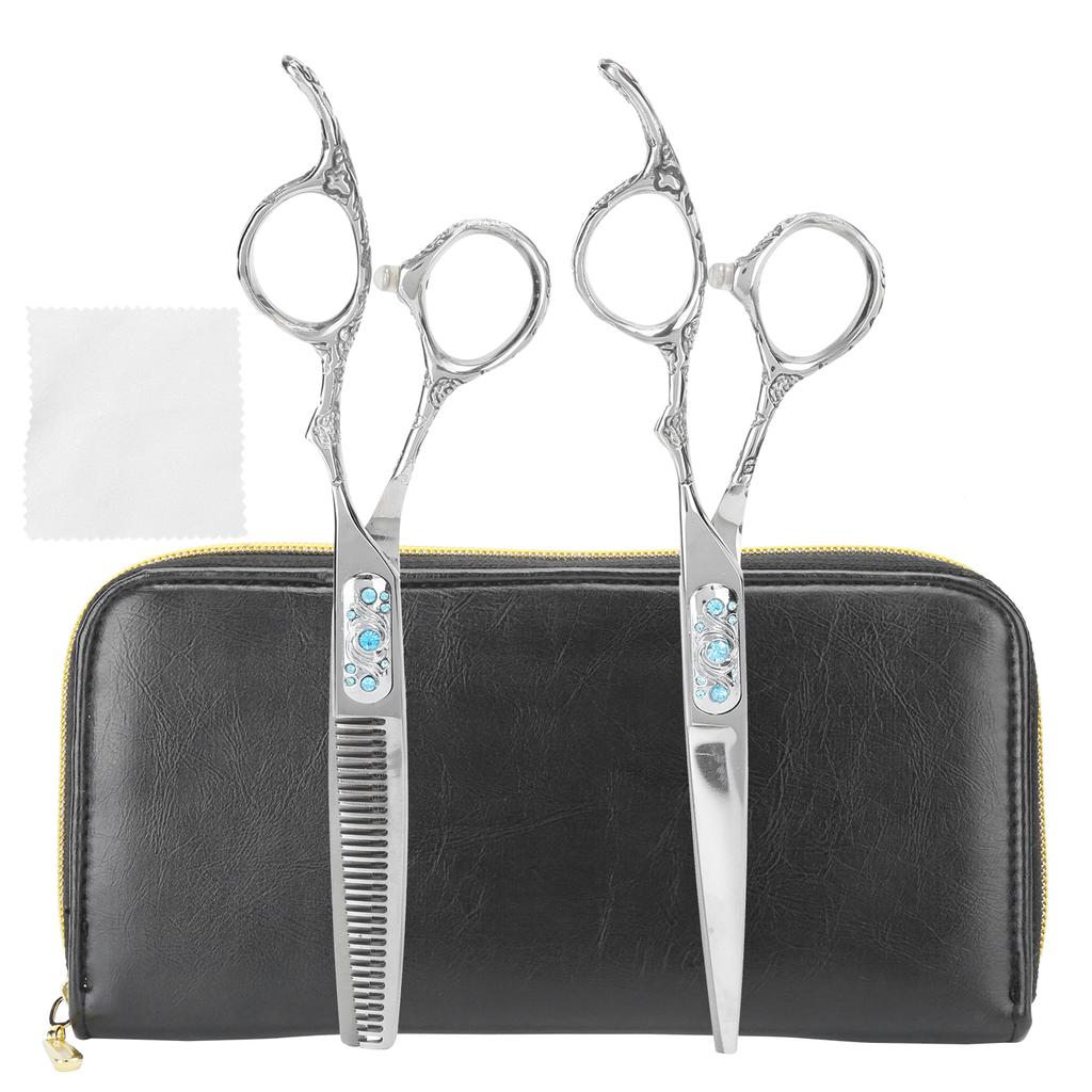 Профессиональные парикмахерские ножницы для салонной стрижки волос, набор ножниц с сумкой для хранения