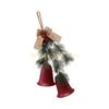 2 Piece Christmas Set Metal Frame Pine Embellishments Hanging For Wall Wreath Party top sale