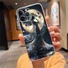 Чехол для телефона для iphone 17 Pro Max Air 16 15 14 13 Pro Max 15 16 Pro 15Plus Лунная ночь Планета Девушка