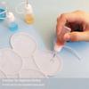 AEE2-Epoxy Mixing Cups Tool Kit,10Pcs 10ML Precision Tip Applicator Bottles,50PCS 40ML Disposable Measuring Cups