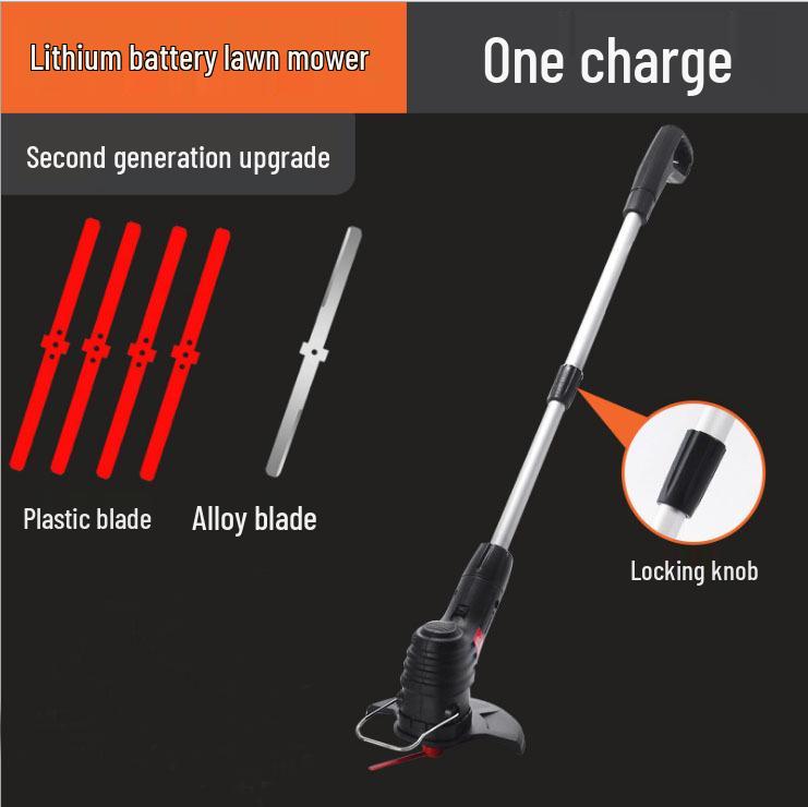 Перезаряжаемая ручная электрическая газонокосилка и садовый триммер