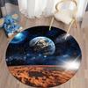 3D Round Carpets for Living Room Galaxy Space Floor Mat Area Rugs for Kids Room Decorative Carpet Kitchen Bedroom Rugs