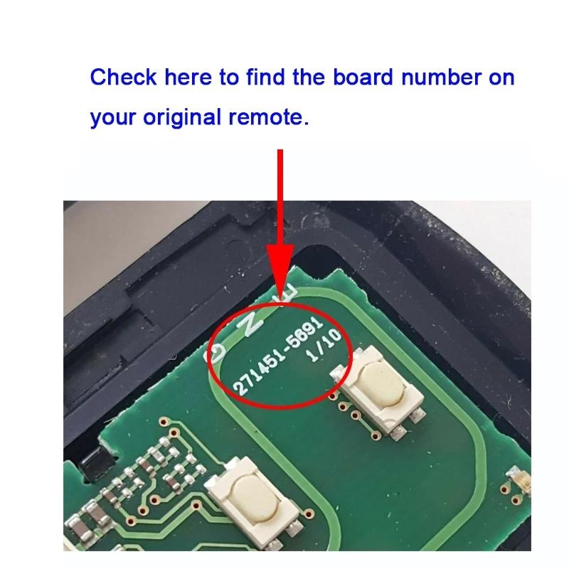 For Toyota Sienna 2011 2012 2013 2014 2015 2016 2017 2018 2019 2020 Smart HYQ14ADR 271451-5691 Car Remote Key P/N: 89904-08010