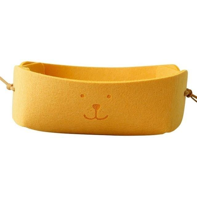 Корзина для белья из фетра, большая корзина для игрушек, корзина для стирки грязной одежды, место для хранения всякой всячины на столе
