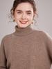 2025 Autumn/Winter Women's High Neck Cashmere Stripe Sweater
