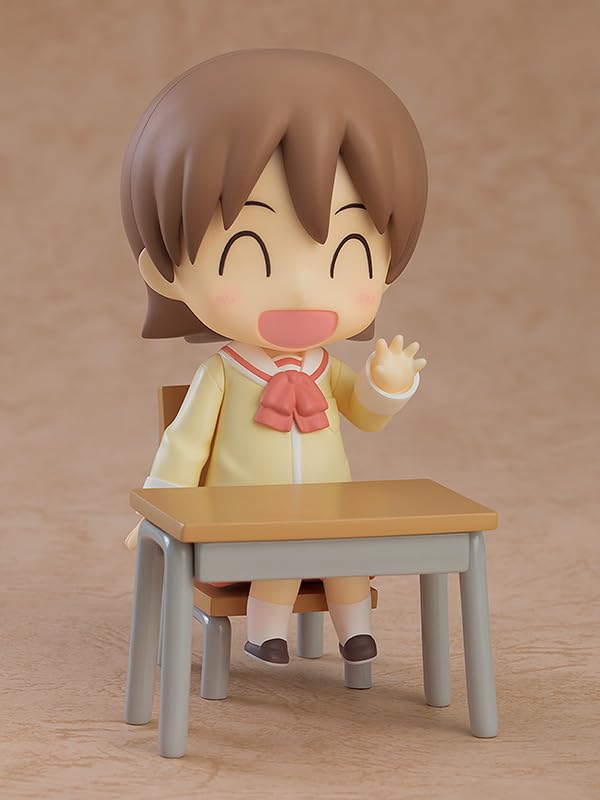 Nendoroid Nichijou Yuko Aioi Keiichi Arawa подвижная фигурка, окрашенная в пластик. Немасштабируемый