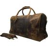 Buffalo Leather Duffle Bag Travel Carry-on Luggage Overnight Gym Weekender Bag 20"