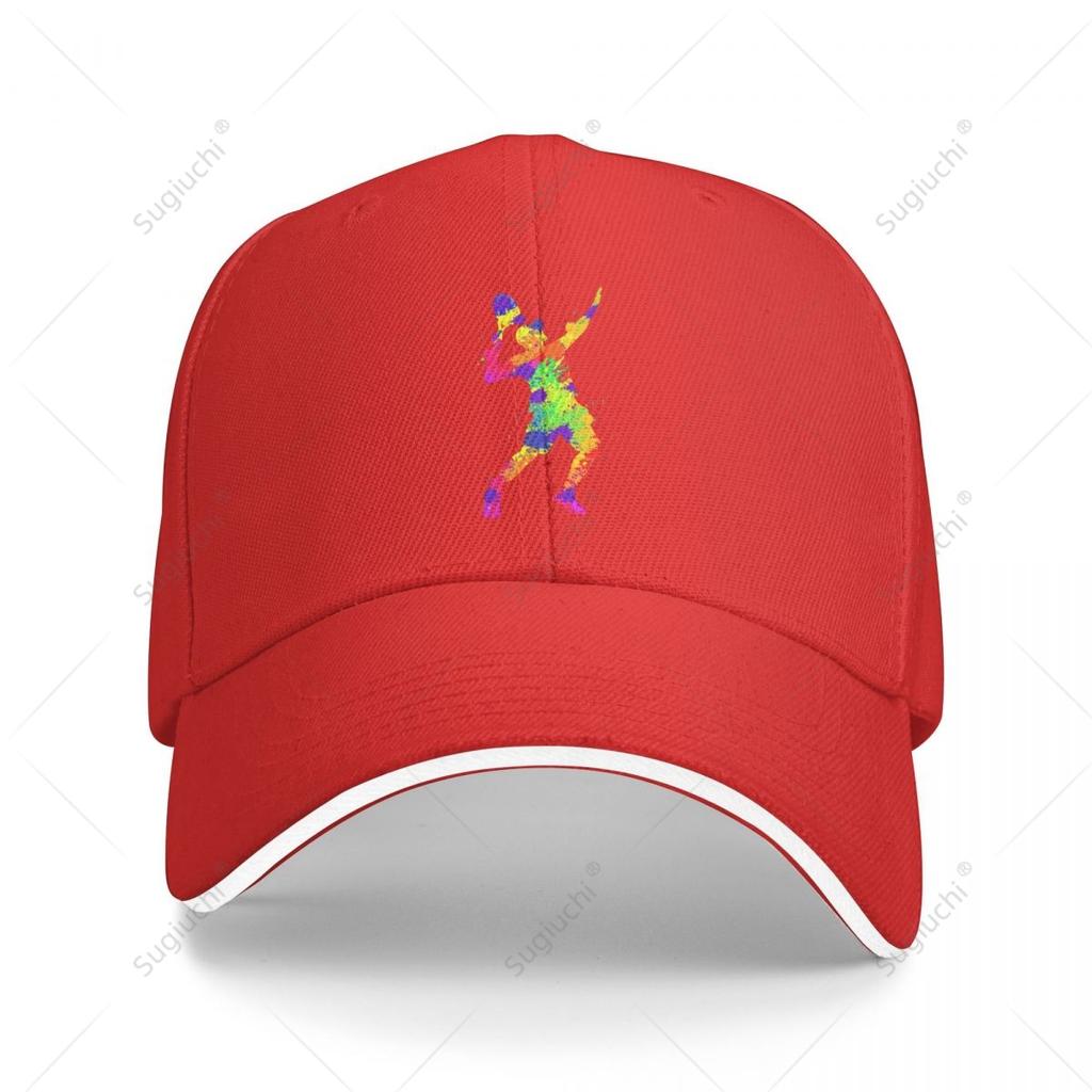 Multifunction Tennis Player Coloured Drawing Sandwich Baseball Cap Unisex Sports Casual Caps Golf Hat Fishing Outdoors