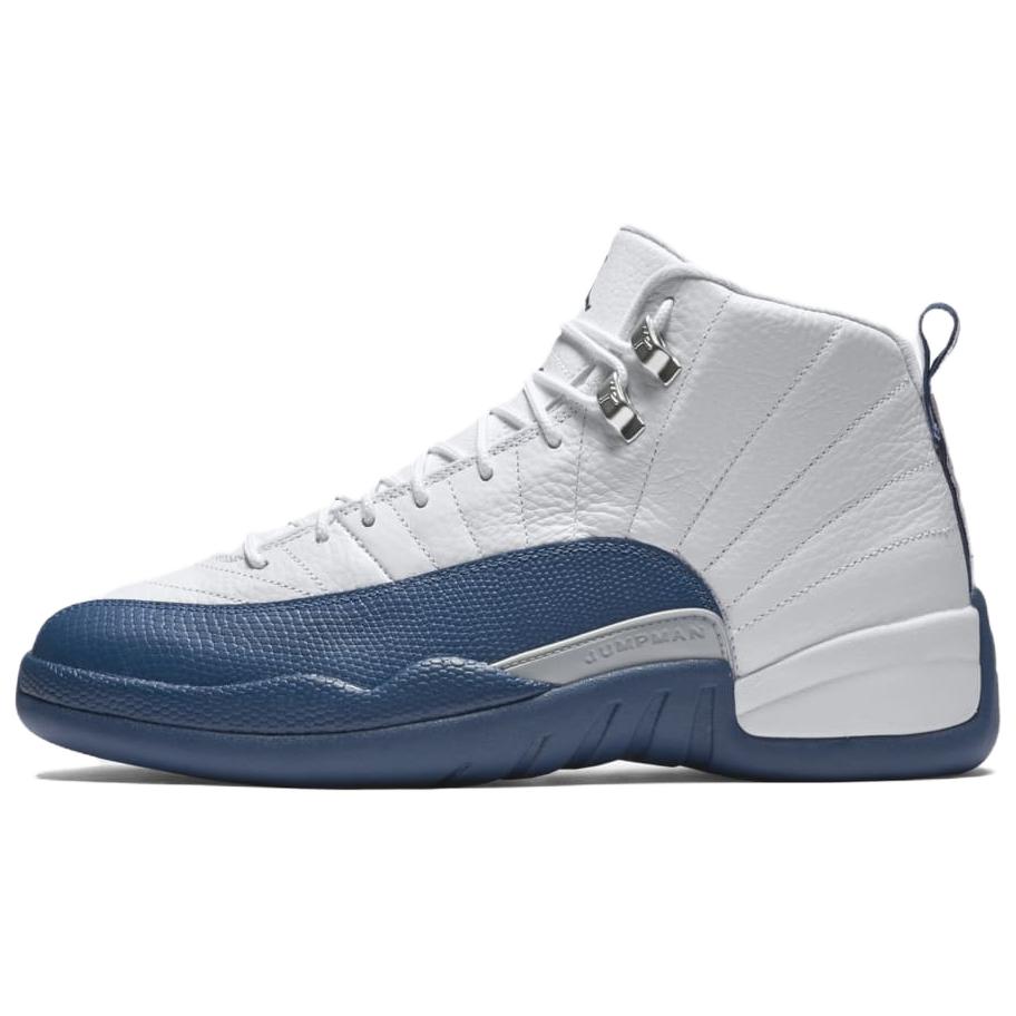 Air Jordan 12 Retro French Blue 2025 Men Sneakers White Metallic-Silver Varsity-Red CT8013-114