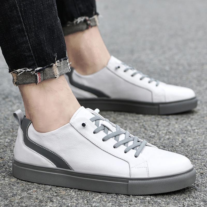 Fashion Men's Fashionable Casual Sports Shoes Comfortable Soft Sole Lightweight Breathable Lace Up Casual Oxford Leather Shoes Size37-47