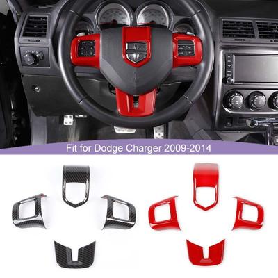 Наклейка на рулевое колесо ABS, подходит для Dodge Charger, Dodge Challenger, Durango, Dart Journey, аксессуары для интерьера